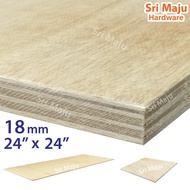 MAJU (2ft x 2ft) 18mm Plywood Timber Panel Wood Board Sheet Ply Wood Papan Kayu Perabot