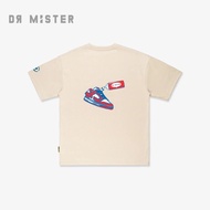 DR MISTER  "Sole Lover" Roti Teeshoe Broad Tee - Bone Beige