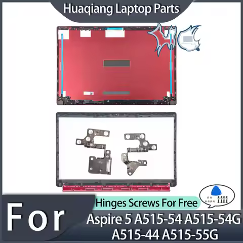 New PC Covers For Acer Aspire 5 A515-54 A515-54G A515-55 A515-55G N18Q13 Red LCD Back Cover Hinges R