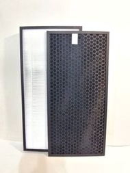 panasonic air purifier filter for F-VXD50X,F-PXC50C,F-PXC50X樂聲牌代用空氣清新機過濾網2件裝HEPA+Carbon。贈送高效靜電過濾棉一張，