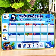 Timetable for children going to school