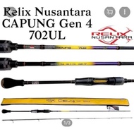 RELIX NUSANTARA CAPUNG 2025 GEN 4 ULTRALIGHT FISHING ROD 622 662 702