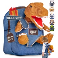 Naturally KIDS Toddler Backpack, with Dinosaur Toys, Suitable for Children aged 2-4, Birthday Gifts 