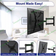 4-way Swivel tv Bracket 32-55 inch full motion tv wall mount