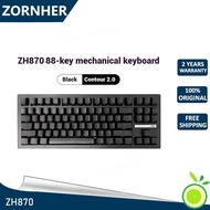 ZUOHE ZH870 three mode mechanical keyboard