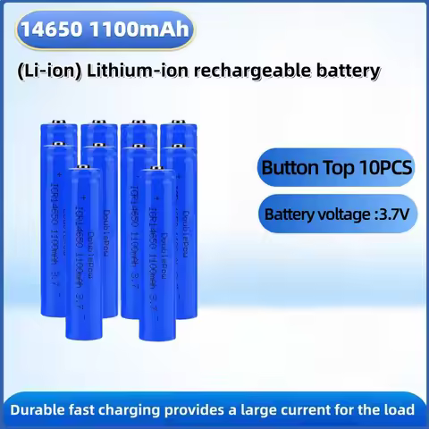NEW 14650 Lithium Battery 3.7V 1100mAh Icr14650 Rechargeable Batteries for Electric Toothbrush Micro