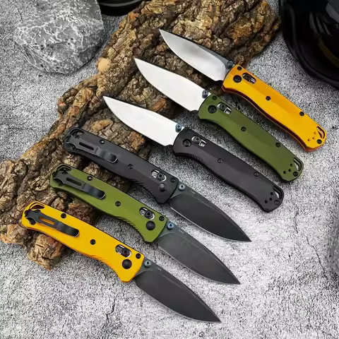 533BK-2 Mini Bugout Folding Knife D2 Blade Aluminum Outdoor Camping and Home Use Multi-functional Kn