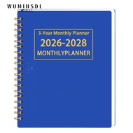 WUMINSDL 3 Years Monthly Planner, Yearly Goals Smooth Writing Calendar Book, Portable A4/A5 2026-202