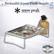 Snow Peak Flat Burner Cassette Stove BBQ Disaster Prevention Cooking Camp Outdoor GS-450R Single Bur