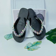 MX-SLIPPER Fashion ladies slippers with peals strip durable flat flip flops