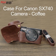Leather PU Camera Half Case Base Bottom Battery Open for Canon EOS 200D II Canon SX70 R5 R6 R8 R10 Camera Accessories