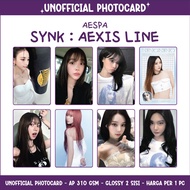 UNOFFICIAL PHOTOCARD AESPA - SYNK: AEXIS LINE