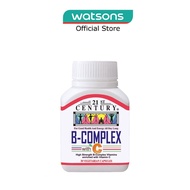 21ST CENTURY High Strength B-Complex with Vitamin C Vegetarian Capsules (Maintain Good Health and En