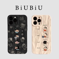 Compatible with iphone 16 Pro Max 15 Casing Crayon Shin-chan Daily Status List 11 12 13 14 Pro 7 8 P