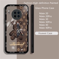 Huawei Mate 20 30 40 Pro P30 P40 P50 Pro Fashion High-definition Painted Glass Phone Case