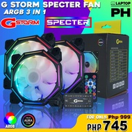 G-STORM Specter ARGB Fan 3in 1 with Hub and Remote Control | ARGB 120mm fans | Laptop PH