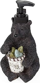 SKL Home by Saturday Knight Ltd. Timber Ridge Lotion/Soap Dispenser, 6.54x3.91x3.49, Brown