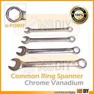 Common Ring Spanner 6 Point Chrome Vanadium