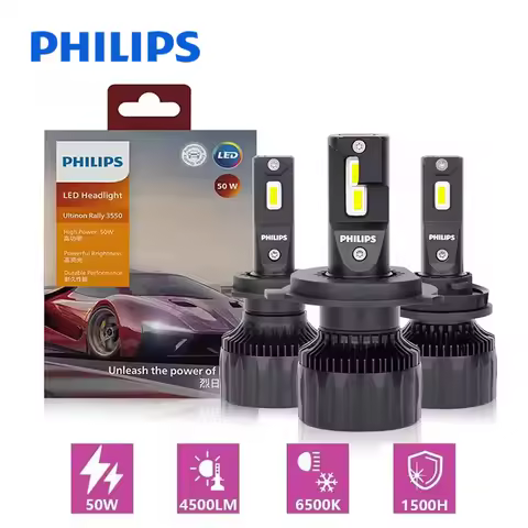 Philips Ultinon Rally 3550 H7 Led Headlights High Power 50W H4 H8 H9 H11 9005 HB3 9006 HB4 9012 HIR2