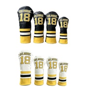 Happy Gilmore 18 Leather Golf Head Cover Fit Driver Fairway Wood Rescue Club Head Protective Covers
