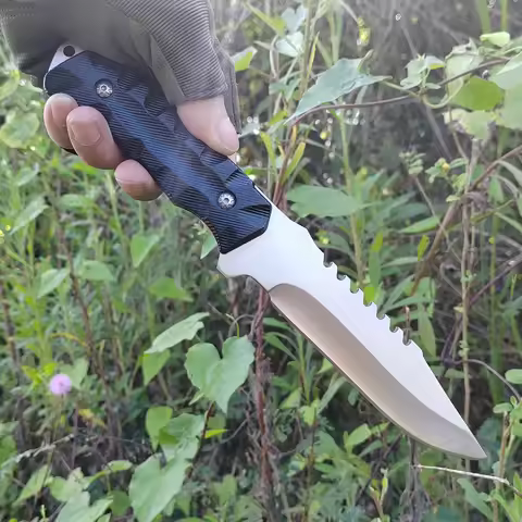 Outdoor Knife, Straight Knife, Portable Knife, Outdoor Hunting Tactical Survival Knife, Fruit Knife