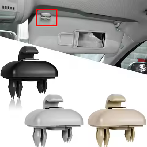 2PCS Car Sun Visor Retainer Hook Fastener Clip Holder Bracket for Audi A1 A3 A4 A5 Q3 Q5(8E0 857 562