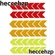 HECCEHZP 36Pcs Safety Warning Stripe Adhesive Decals, Arrow Red + Yellow + Green Strong Reflective Arrow Decals, Reflective Material 4*4.5cm Car Trunk Rear Bumper Guard Stickers