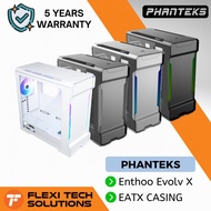 Flexi Tech PHANTEKS ENTHOO EVOLV X Tempered glass EATX Casing Black / Grey / Silver / White PC Deskt