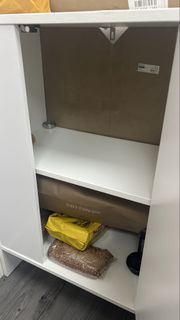 IKEA White Storage Cabinet with Shelves