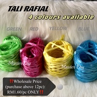 !! TALI RAFIA / PLASTIC STRING / RAFFIA STRING / TALI RAFIAL PLASTIC (GREEN RED YELLOW BLUE)