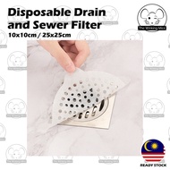 Disposable Shower Drain Hair Catcher Stickers,Sewer Cover,Floor Drain Cover Sink Filter for Bathroom Kitchen