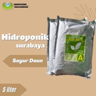 Ready Nutrisi Ab Mix Hidroponik Surabaya Sayur Daun 5 Liter