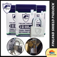 [VERSION 3] PADLOCK FINLAND SHIELD ANTI CUT HIGH GRADE LOCK MOTOR Y15 Y16 125ZR LC135 MT150 RXZ EX5