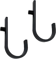 ZZHXSM 2PCS J-Shape Storage Shed Tool Hooks 5x2.8 Inch Awning Storage Hooks Storage Shed Accessory C