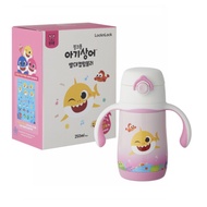 [Baby Shark] Lock&amp;Lock Pinkfong Baby Shark Cup/ Tumbler (250ml) (+DIY Sticker +Straw +Cleaning Brush)