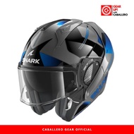Shark EVO GT Tekline Chrome Blue Modular Helmet