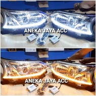 Head Lamp Avanza Xenia 2016 - 2018 Custom Projector Style BMW Led Drl