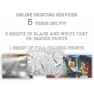 ONLINE DOCUMENT PRINTING SERVICE (LETTER OR A4 SIZE) PLAIN PAPER 70GSM