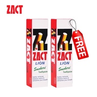 (1แถม1) Zact Toothpaste 160g. แซคท์ ไลอ้อน ยาสีฟัน 160กรัม