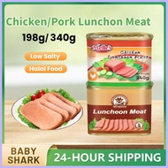 ☾ ⊕ Halal Luncheon Meat Original Pork/Chicken Luncheon Meat 340g/198g Canned Meat