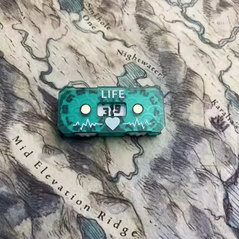 New Life Tracker for Fantasy & Sci-Fi Model Building Kits: 41x20x9mm Wound Tracker