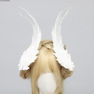 CLEIGHTEENCY Cosplay Hair Accessories, Black White Angel Wing Hair Clips, Vintage Wing Hair Ornament