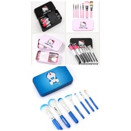 Set Kuas Kaleng Makeup Hello Kitty Doraemon Murah / Kuas Makeup Anak