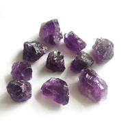 、‘】【【 10Pcs Natural Raw Amethyst Crystal For Healing Stones