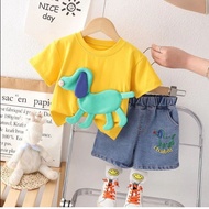 DBOX DENIM SET FOR GIRLS AND BOYS AGE 6 MONTHS - 5 YEARS LATEST JEANS T-SHIRT