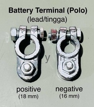 HEAVY DUTY Car Battery Terminal/Clip/Clamp/Connector (polo)- Lead(tingga) SOLD as PAIR