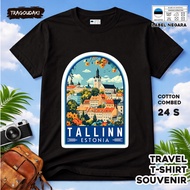 T-SHIRT BY ESTONIA 3 WEAR COUNTRYTAG ASAL ESTONIA COTTON 24S SOUVENIR PREMIUM GIFT