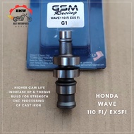 GSM RACING GSM-HRC03-G1 Racing Cam for Honda Wave 110 FI/EX5 FI