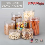 Balang Plastik - Crystal Clear Cap (400ml, 500ml, 600ml, 750ml, 900ml, 1000ml, 1300ml) -Balang Plast