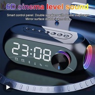 YOLOGO Bluetooth Speakers, Multifunctional 360° Surround Sound Clock Bluetooth Speaker, Portable wit